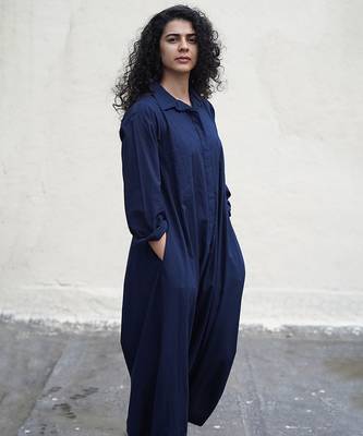 Blue cotton Jumpsuit 5