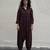 Brown cotton Jumpsuit