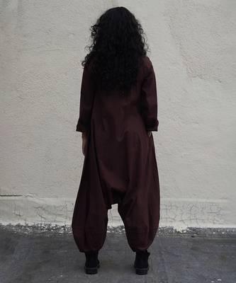 Brown cotton Jumpsuit 2