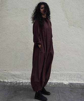 Brown cotton Jumpsuit 3
