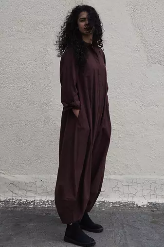 Brown cotton Jumpsuit