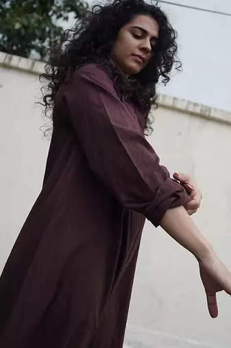 Brown cotton Jumpsuit