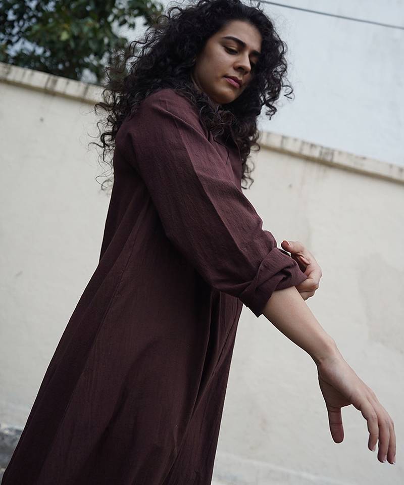 Brown cotton Jumpsuit