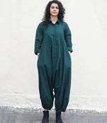 Green cotton Jumpsuit