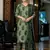 green embroidered cotton kurta pant with dupatta