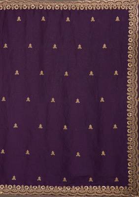 Premium fendi satin with heavy embroidery & double sequence work 8