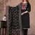 black printed cotton kurta pant with dupatta