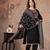black printed cotton kurta pant with dupatta