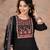 black printed cotton kurta pant with dupatta