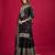 Black Chinnon Silk Embroidery Work Sharara Set