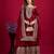 Maroon Chinnon Silk Embroidery Work Sharara Set