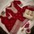 Maroon Chinnon Silk Embroidery Work Sharara Set