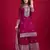 Rani Pink Chinnon Silk Embroidery Work Sharara Set