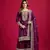 Wine Chinnon Silk Embroidery Work Sharara Set