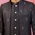 mens wedding indo western embroidered coat pyjama set  jute fabric  ceremonial ethnic wear