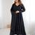 Black Sequins Georgette Anarkali Suit
