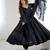 Black Sequins Georgette Anarkali Suit
