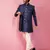 mens wedding indo western embroidered coat pyjama set  jute fabric  ceremonial ethnic wear