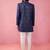 mens wedding indo western embroidered coat pyjama set  jute fabric  ceremonial ethnic wear