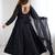 Black Sequins Georgette Anarkali Suit