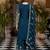 Blue Zari Embroidered Chinon Palazzo Suit