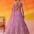 Mauve Net Sequins embroidery Lehenga Choli With Dupatta