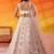 Cream Net Sequins embroidery Lehenga Choli With Dupatta
