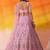 Pink Net Sequins embroidery Lehenga Choli With Dupatta