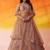 Beige Net Sequins embroidery Lehenga Choli With Dupatta