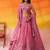 Pink Organza Sequins Thread & Embroidery Lehenga Choli With Dupatta