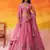 Pink Organza Sequins Thread & Embroidery Lehenga Choli With Dupatta