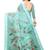 Cotton blend digital print floral pattern tassels saree