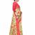 Cotton blend digital print floral pattern tassels saree