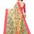 Cotton blend digital print floral pattern tassels saree