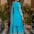 Sky Blue Embroidered Chinon Palazzo Suit