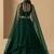 Green Georgette With sequin and thread work Lehenga set with choli and dupatta