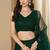 Green Georgette With sequin and thread work Lehenga set with choli and dupatta