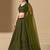 Mehendi Georgette With sequin and thread work Lehenga set with choli and dupatta