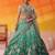 Green Tissue Sequins embroidery Lehenga Choli With Dupatta