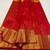Red color art silk blend sarees with blouse