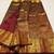 Maroon color art silk blend sarees with blouse