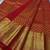 Red color art silk blend sarees with blouse