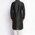 Black embroidered dupion silk kurta set