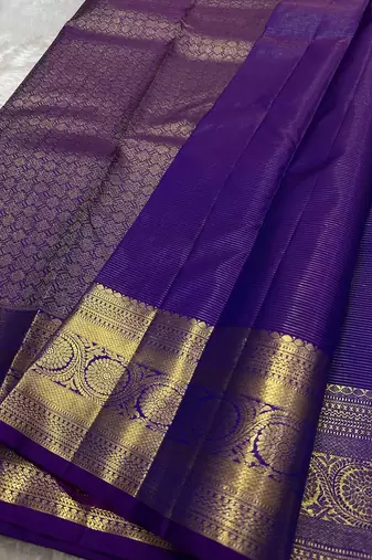 Royal Blue color art silk blend sarees with blouse