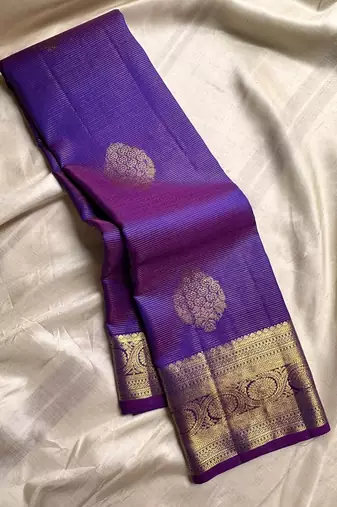 Royal Blue color art silk blend sarees with blouse