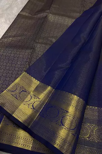  Blue color art silk blend sarees with blouse