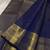  Blue color art silk blend sarees with blouse