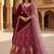  maroon embroidered velvet bridal lehenga set choli with dupatta with double dupatta