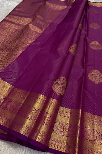 Rani color art silk blend sarees with blouse