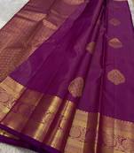 Rani color art silk blend sarees with blouse